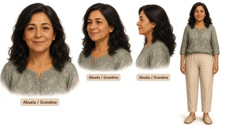 Abuela character art