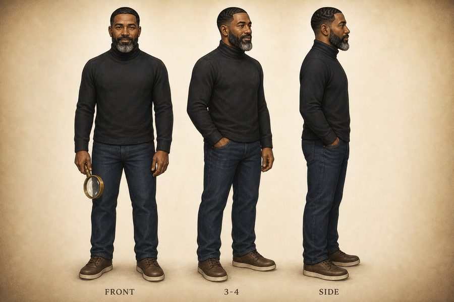 Dad character art