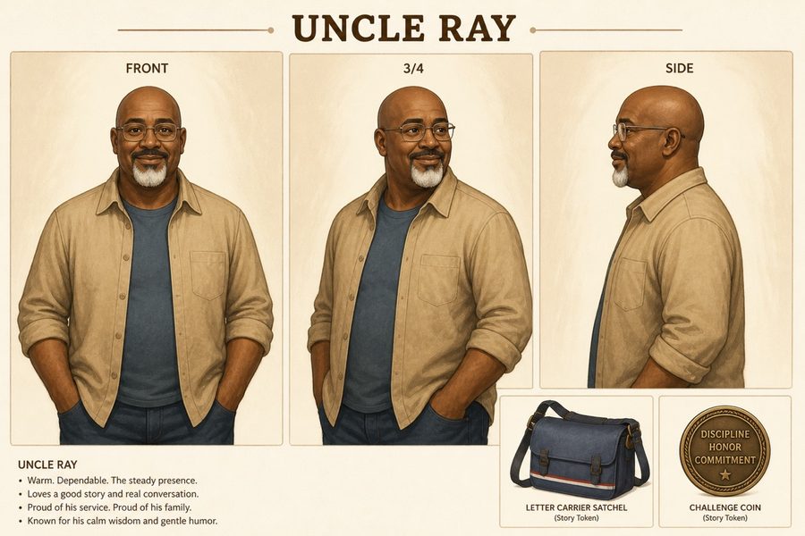 Uncle Ray character art